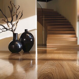 木质家居装饰与楼梯景致