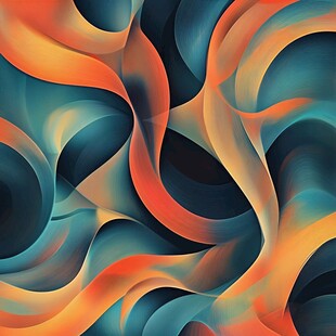 炫彩流动抽象图案背景