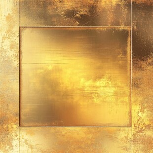 金色质感方形抽象背景图