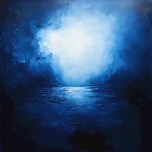 蓝色梦幻海洋之光