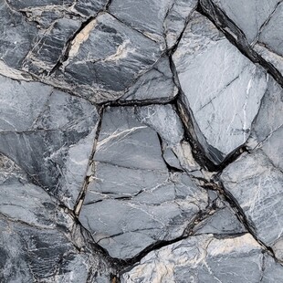 纹理独特的灰色岩石表面