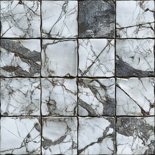 灰白大理石拼接纹理瓷砖