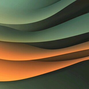 渐变波浪多彩抽象背景图