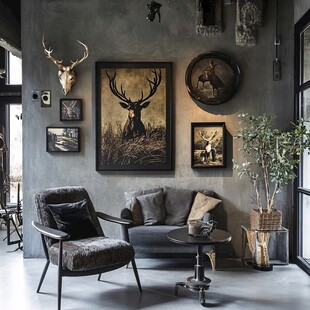 工业风客厅 野性与舒适并存