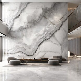 现代简约大理石客厅背景墙