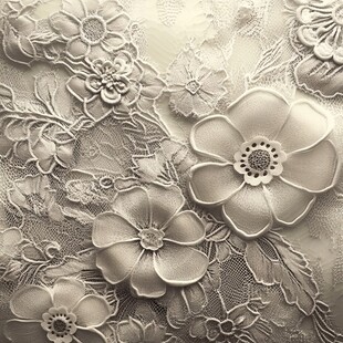 精致蕾丝花卉纹理图案