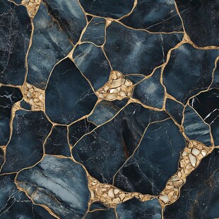 黑金裂纹大理石纹理图案