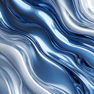 蓝色金属质感流动纹理背景