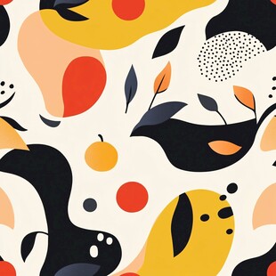 抽象水果图案艺术背景