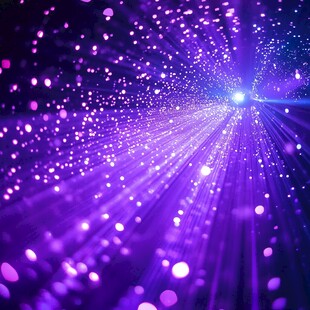 梦幻紫色粒子光线背景
