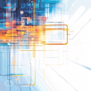 科技感几何线条抽象背景图