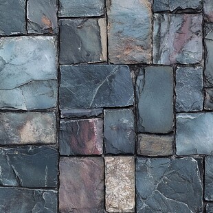石板拼接纹理墙面图案