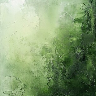 朦胧绿意抽象艺术背景图