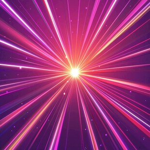 炫彩放射光线背景图
