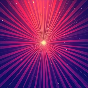 炫彩放射光线星空背景图