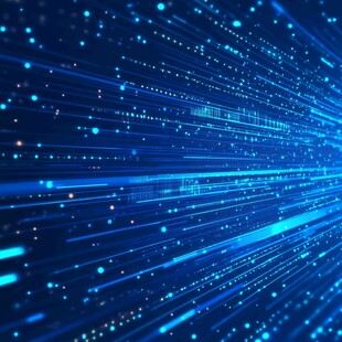 蓝色科技光线动感背景图
