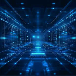 科技感十足的未来数字通道