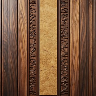 木纹雕花墙面装饰纹理
