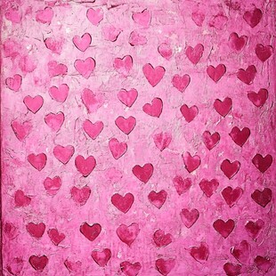 粉色爱心纹理背景图