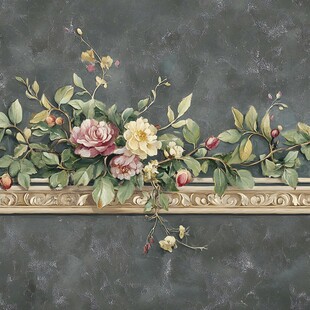 欧式花卉墙饰 精致优雅风