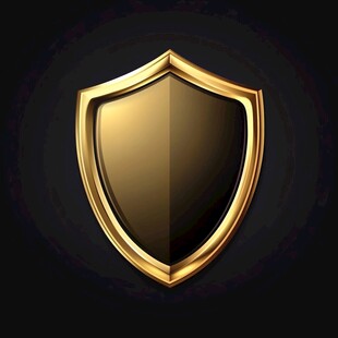 金色盾牌图标