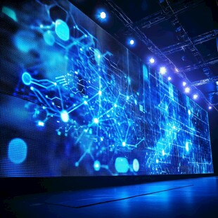 科技感十足的炫酷电子屏幕