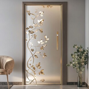 艺术花纹金属质感入户门