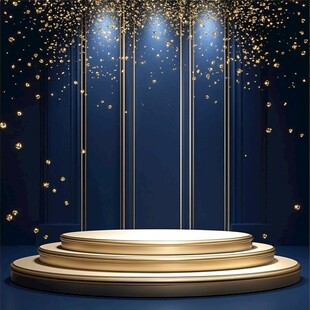金色舞台背景 闪耀时刻