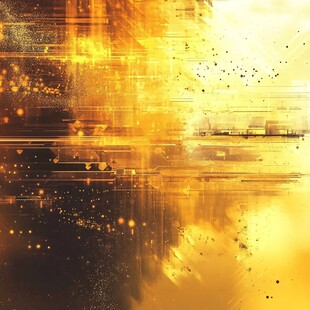 金色炫酷科技抽象背景图