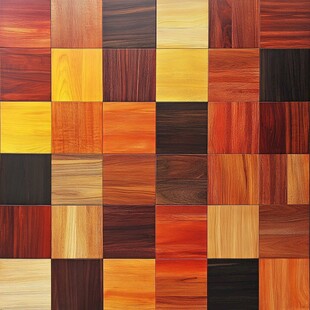 多彩木纹拼贴图案展示