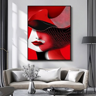 红帽女郎艺术挂画