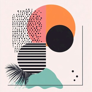 几何抽象图案装饰画