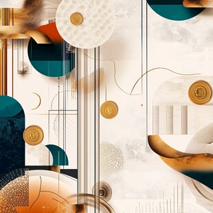 现代几何抽象艺术装饰画