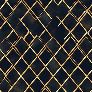 黑金几何方格纹理图案