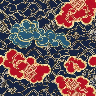 中式云纹传统图案纹样