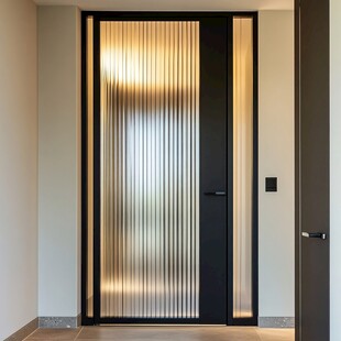 简约黑框长虹玻璃室内门