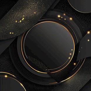 黑金质感圆形背景素材
