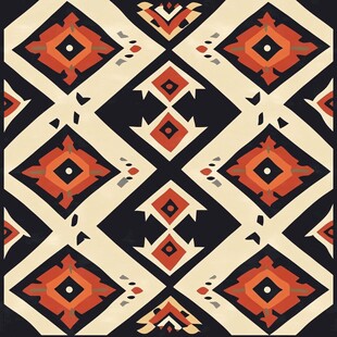 几何图案民族风无缝花纹
