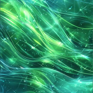 梦幻绿蓝流光动感背景图