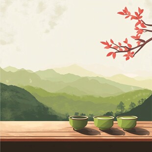 山间茶韵 自然与闲适之景