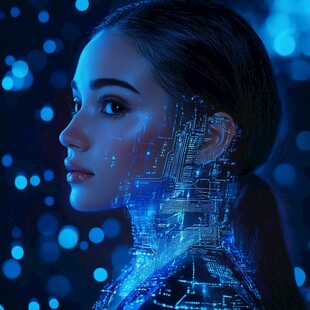 赛博美女 科技与颜值的融合