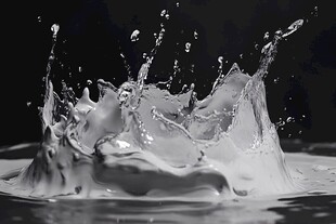 牛奶飞溅瞬间特写