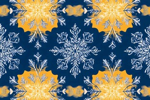 冬日雪花几何图案纹理