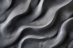 黑白沙丘纹理特写