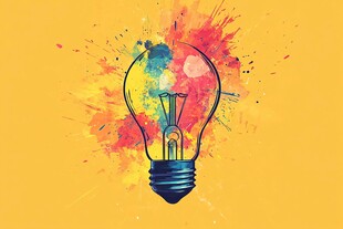 创意灯泡 色彩迸发的灵感