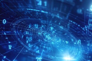 科技数字背景下的未来感画面