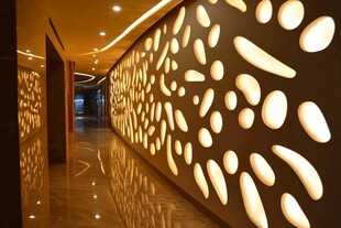 时尚艺术风的创意走廊墙面