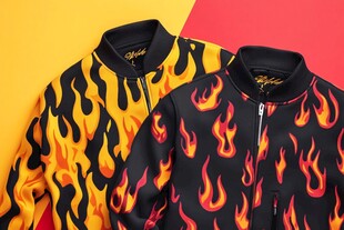 火焰印花时尚夹克