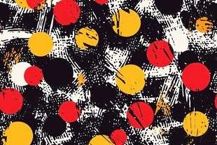 抽象波普风圆点图案背景