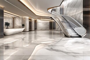 现代奢华大理石大厅设计